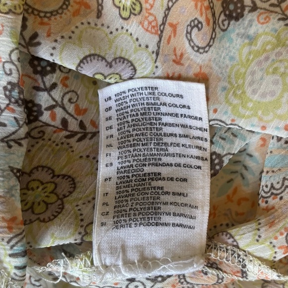 Vintage Y2K Sheer Floral Babydoll Top Dainty Lace, Flutter Sleeve H&M 14 - Picture 11 of 14